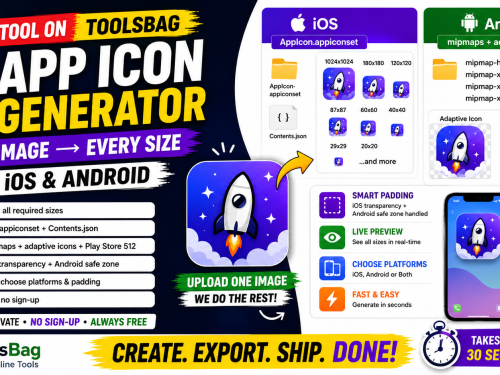 App Icon Generator — Xcode & Android Studio Ready