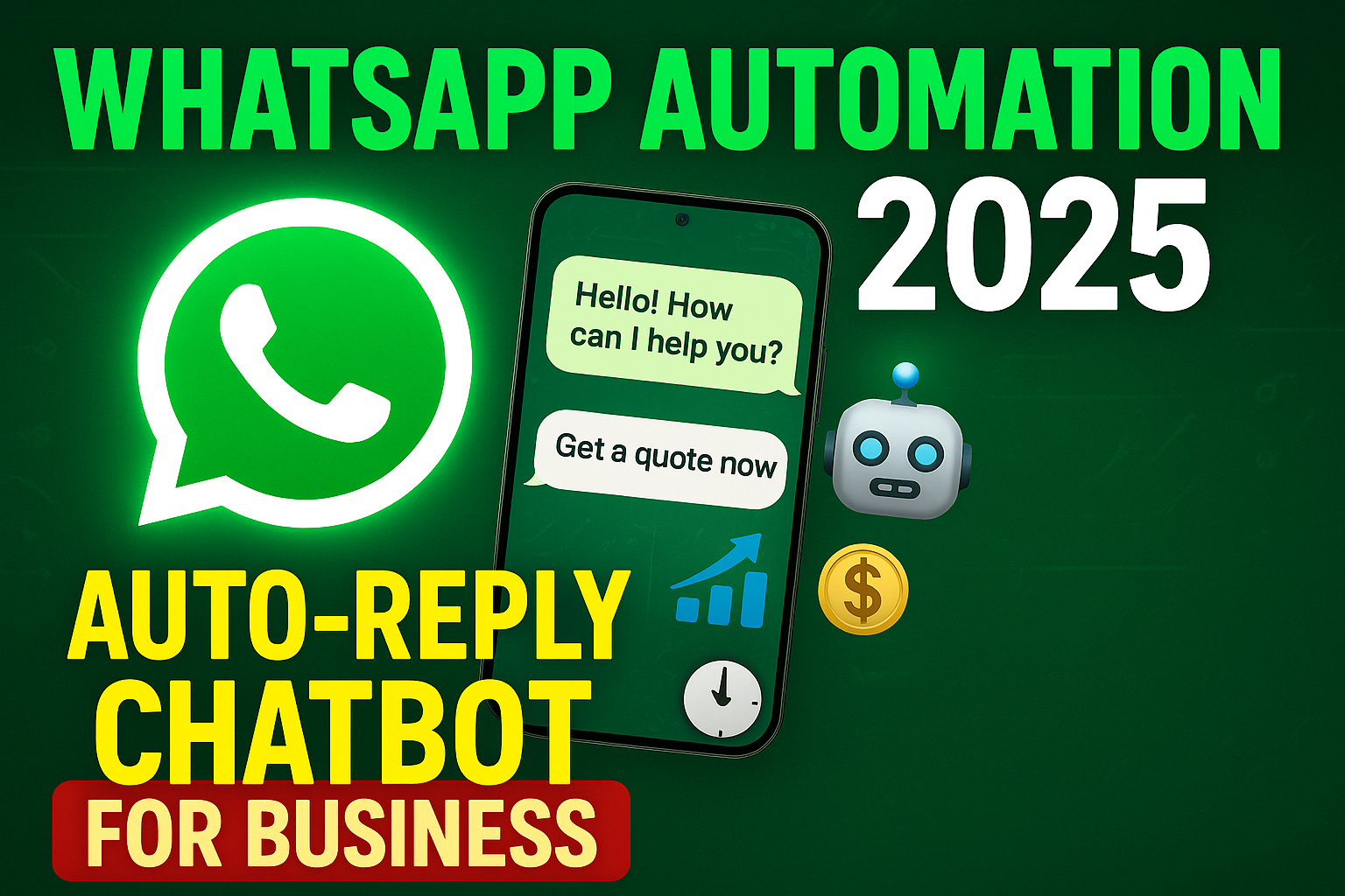 WhatsApp Chatbot Tutorial for Auto-Replies & Lead Generation | 2025 | Hindi